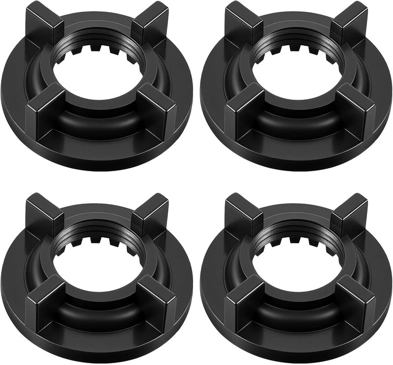 Ymapinc 4PCS 3/4"IPS Faucet Mounting Lock Nut, PP Plastic Faucet Nuts, Replacement Parts for Bathroom Sink Faucets Parts, Kitchen Faucets Replacement Part - Image 1